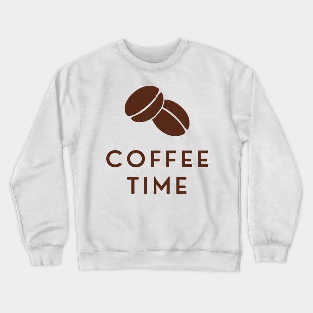 Coffe Bean Time Crewneck Sweatshirt by stickersbyjori